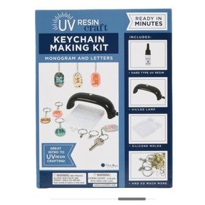 UV resin keychain making kit